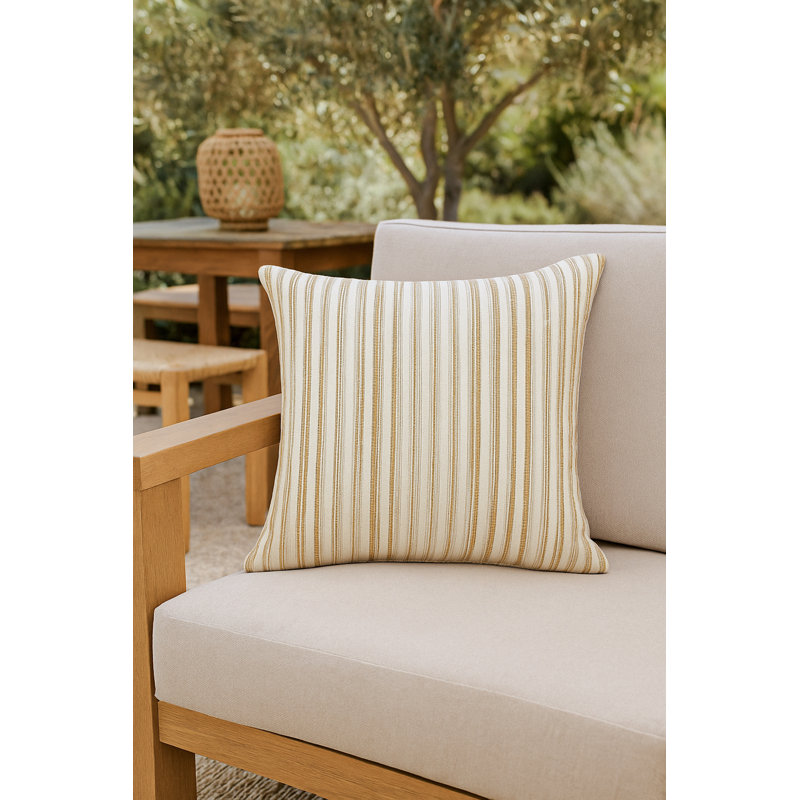 Outdoor Living Throw Pillow, Green, Square 20", Polyester
