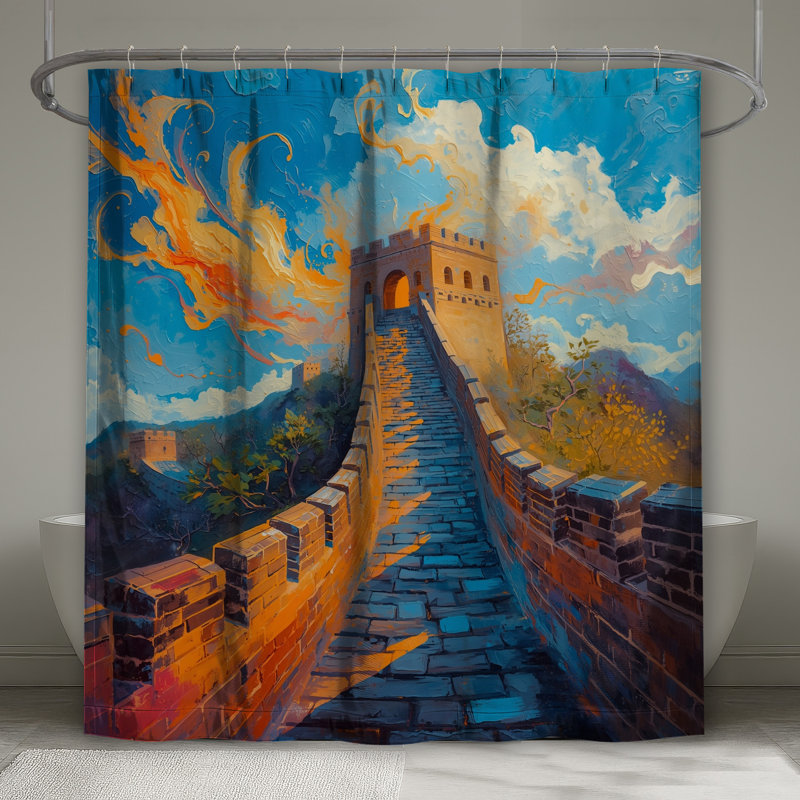Rideaux de douche Great Wall of China, 70in W x 84in H
