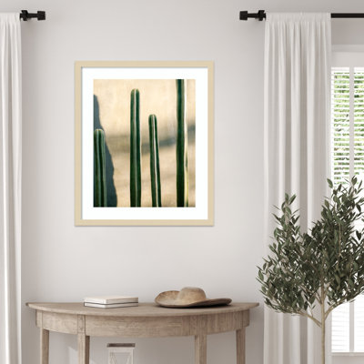 «Oaxaca Shades of Green» par Raisa Zwart, reproduction d'art encadrée sur bois