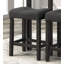 Ensemble de 2 tabourets capitonnés à hauteur de comptoir et chaise d'appoint-1149642575