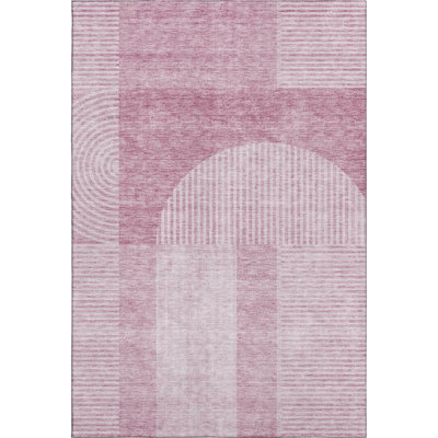 Premium Machine Washable Prisco Blush Rug