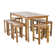 8 - Person Teak Wood Patio Dining Set with Rectangular Table