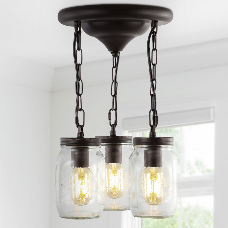 Dunnum Glass Flush Mount