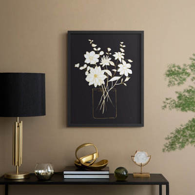 Simply Bold Sketch II Framed Print - Solid Wood