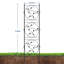 2 PCS 52x182cm Black Metal Garden Trellis, Elegant Screen, Sturdy Rustproof Plant Support for Climbing Plants Roses Vines Vegetables, Indoor Outdoor Decor for Patio Potted Plants