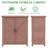 Outdoor Cedar Wood Potting Bench with Storage Cabinet and Metal Top-1605686109