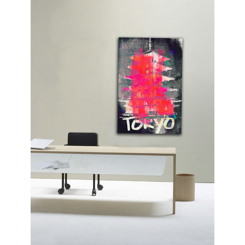 Tokyo - Wrapped Canvas Print, 46 cm H x 30 cm W x 4 cm D