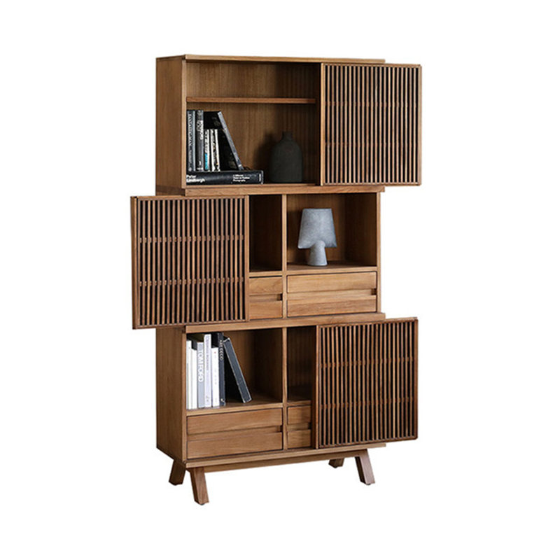 Bibliothèque à portes grillagées de style chinois