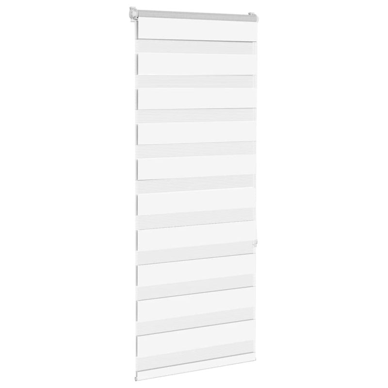 George Oliver Zebra Blind Polyester, 60cmW x 150cmL, White
