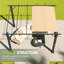Pergola à baldaquin ajustable 12 po x 10 pi avec structure en métal robuste et structure de terrasse extérieure autoportante