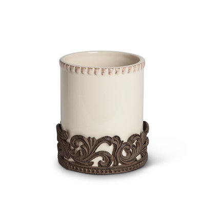 GG Collection Acanthus Stoneware Utensil Holder