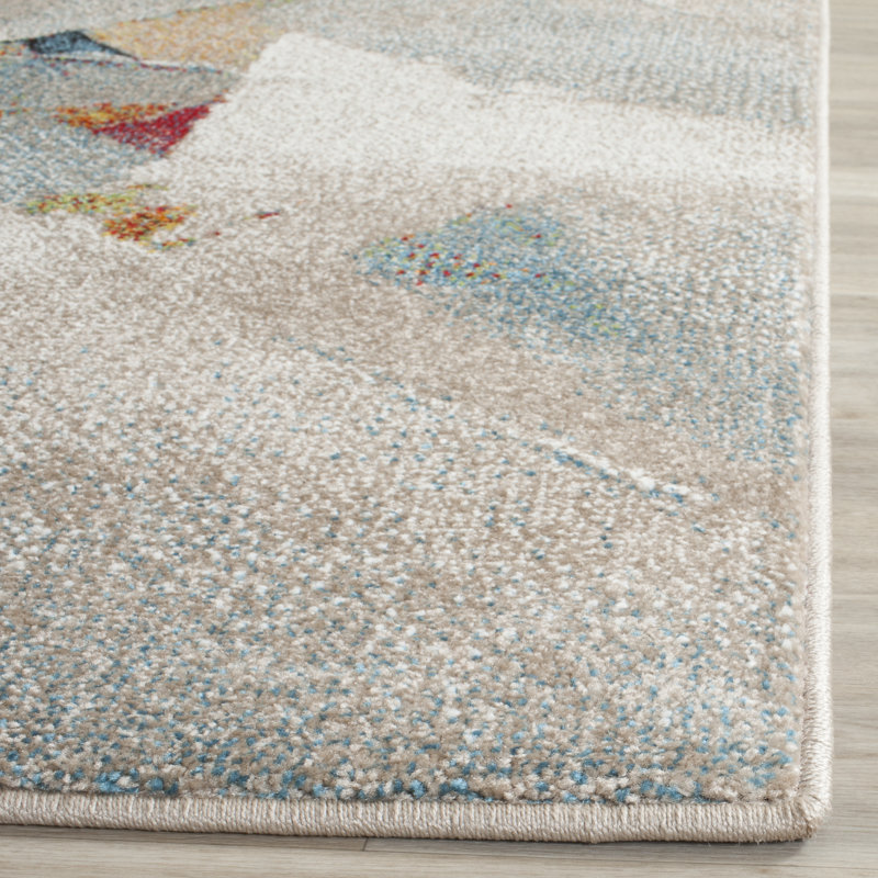 Geometric Shapes Area Rug, Rectangle 160 x 229 cm