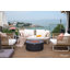 Venice 34" Outdoor Dark Grey Concrete Fire Table 50,000 BTU - Includes Lava Rocks & PVC Cover-855841247-934175499
