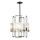 Geo Pendant - 4-Light - Sterling - Clear Glass