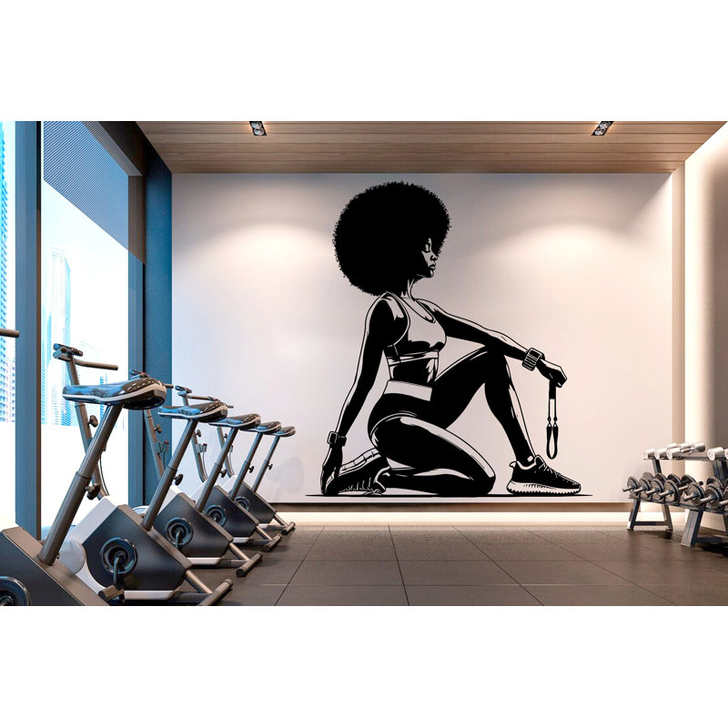 Adhésif décoratif gymnase, H 22 po x l 25 po