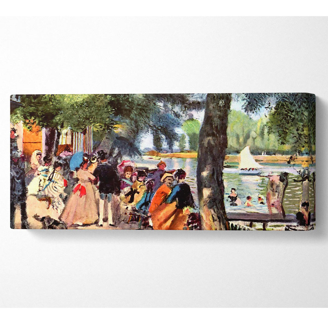 Monet La Grenouillere - Kunstdrucke auf Leinwand - Wrapped Canvas