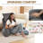 Comfy High Backrest Pillow Arm Pillow With Head Rest & Pockets-111629228