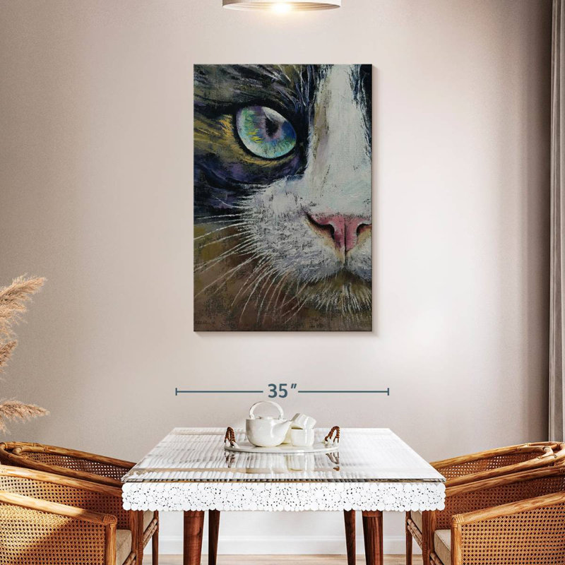 Brampt Snowshoe Cat, 45" H x 30" W