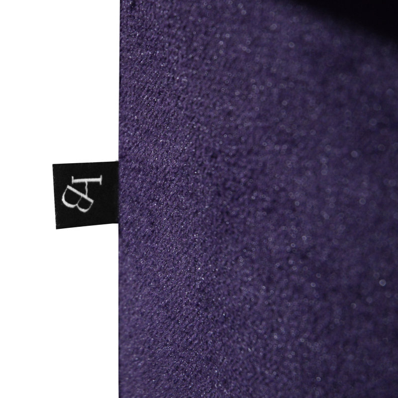 Solid + Manufactured Wood Accent Stool, Violet