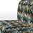 Geometric Harmony Chevron Pattern - Upholstered Abstract Accent Chair and Arm Chair-633360125