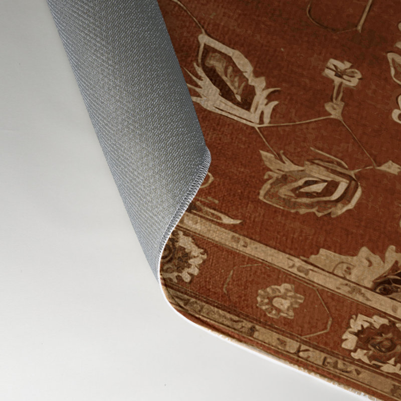 Tapis turc intérieur et extérieur brun, Rectangle 5 pi x 7 pi