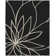 Brackenmore Floral Tufted Black/Ivory Area Rug