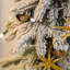 Arbre de Noël artificiel enneigé avec branches articulées