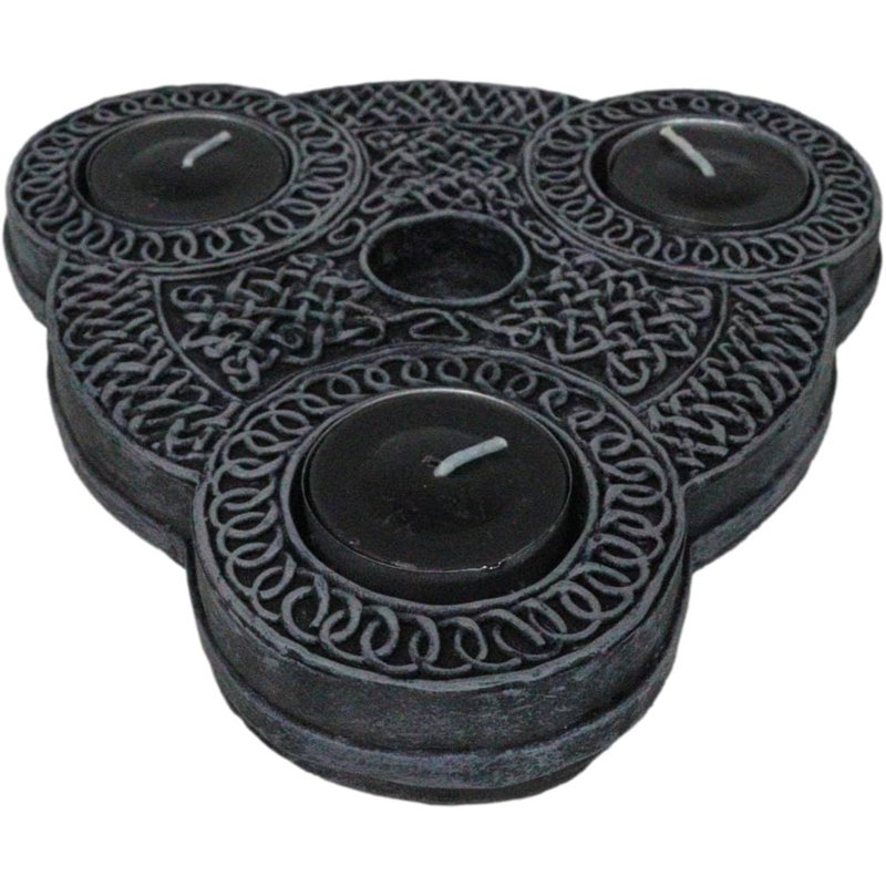 Porte-bougie Wicca Triple Goddess Celtic Knotwork
