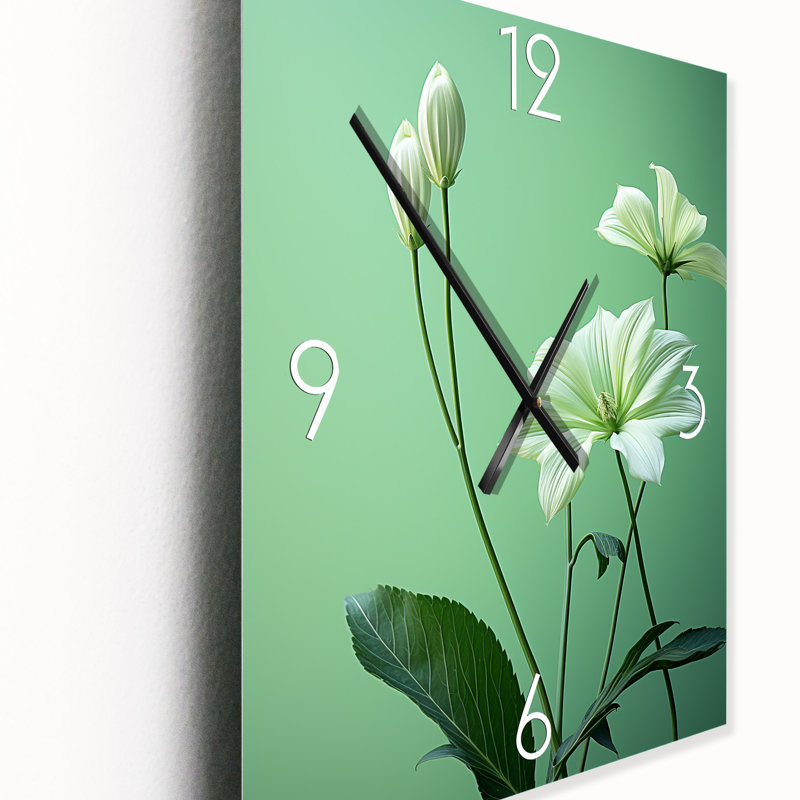 Ayanda - Fleurs très horloges murales, Moyen