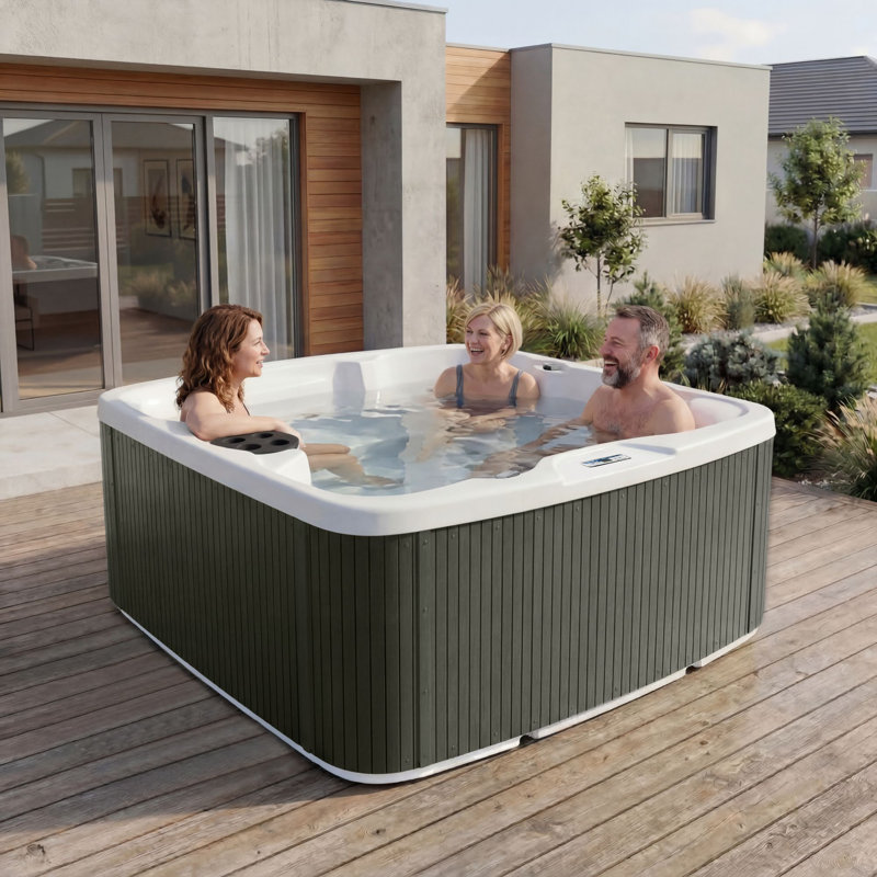 Lifesmart Spas LS500 Plus 115 Volt 5-Person 23-Jet Rectangle Plug and Play Hot Tub with Ozonator and FROG @ease-Ready Setup