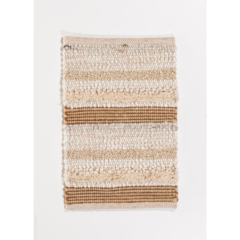 Aydin Striped Wool Area Rug, Rectangular 140 x 200cm