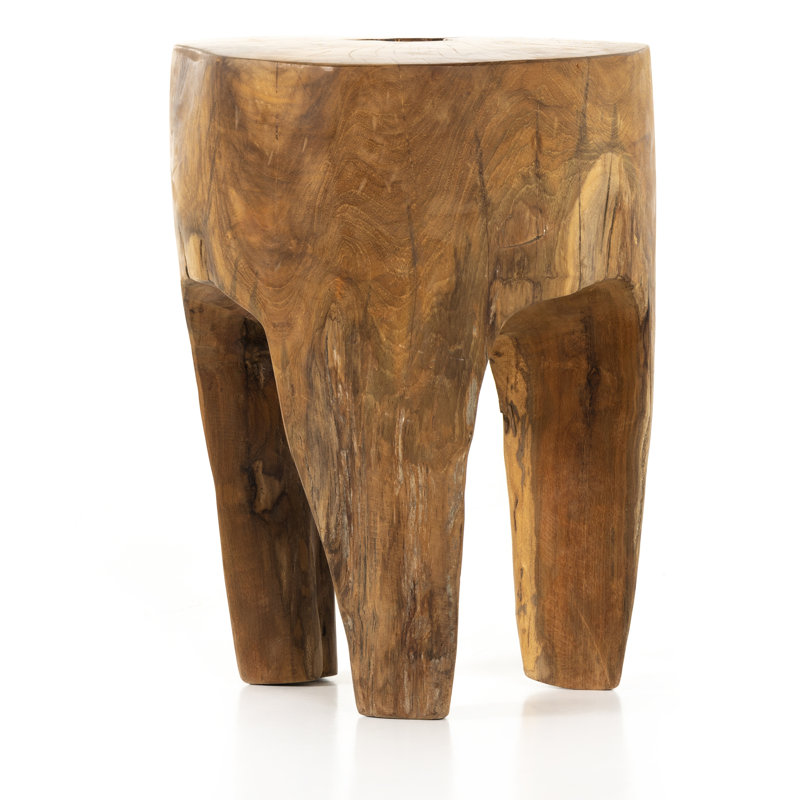 Kyra Outdoor Round Teak Side Table