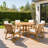 Durable Outdoor Patio Set For 6 - Spacious Round Table With Padded Chairs&Umbrella Hole For Outdoor Entertaining-1332381296