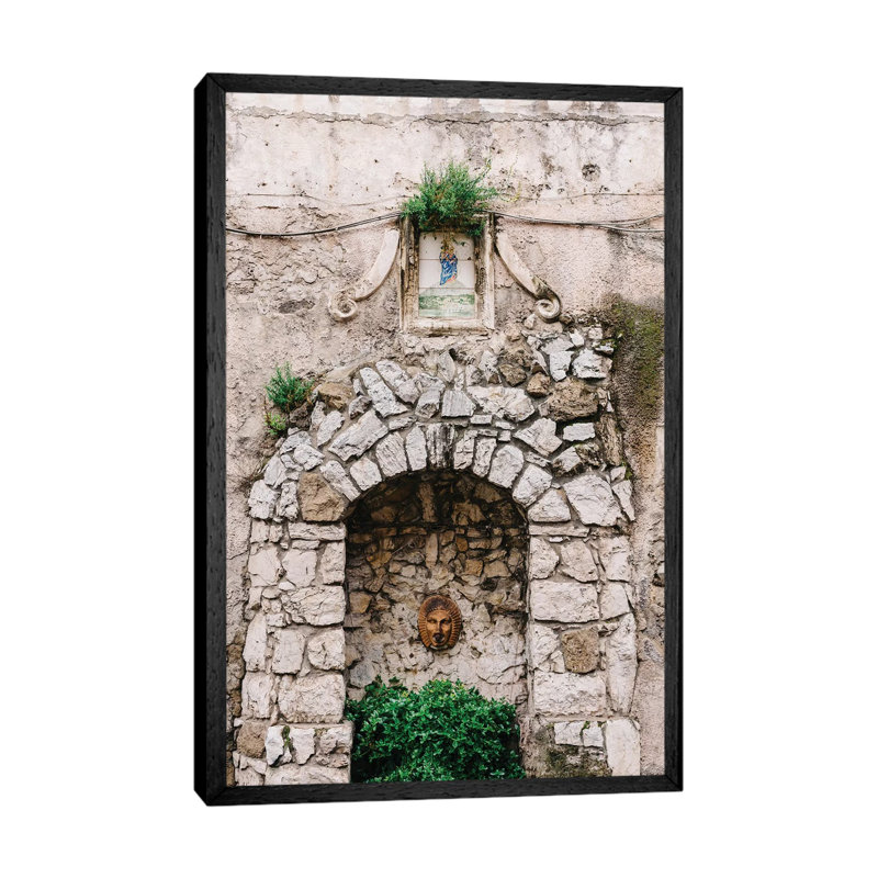 Rainy Positano VIII by Bethany Young - Print on Canvas, 101.6cm H x 66.04cm W x 3.81cm D, Black Framed