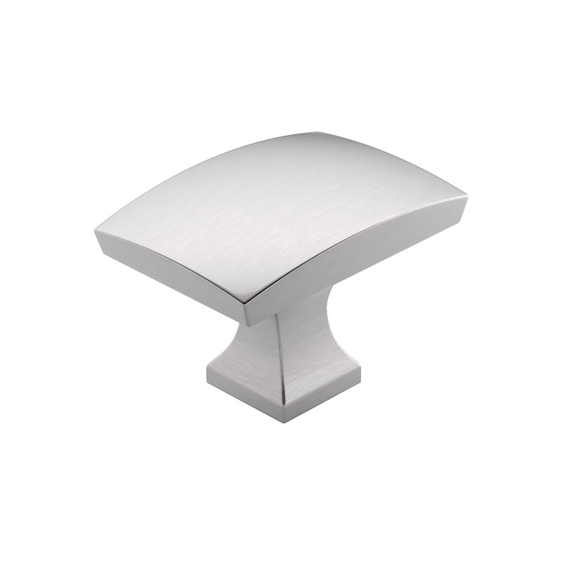 Expression Rectangle Knob, Brushed Nickel