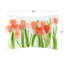 Housse de coussin décorative décorative fleurs de tulipes 3D 14 x 20 pouces