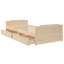 Addonis EU Single - 90 X 200 Cm Solid Wood Storage Bed-1619403723
