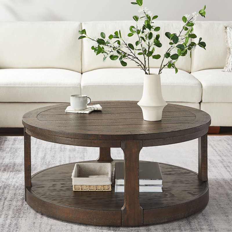 Table basse 40 po, Brun
