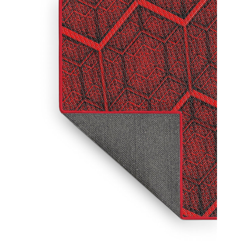 Geometric Indoor Rug, Rectangle 5' x 7'