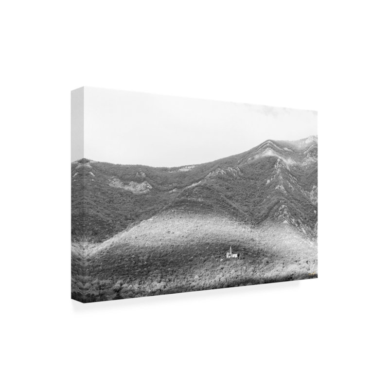 Art sur toile, "Vie sur une colline", H 12 po x l 19 po