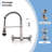 Wall Mounted Bridge Kitchen Faucet With Sprayer-111112320