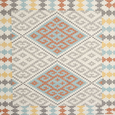 Tapis contemporain beige / brun clair / vert clair