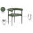 Louie Fabric Upholstered Back Side Chair Dining Chair-88407883