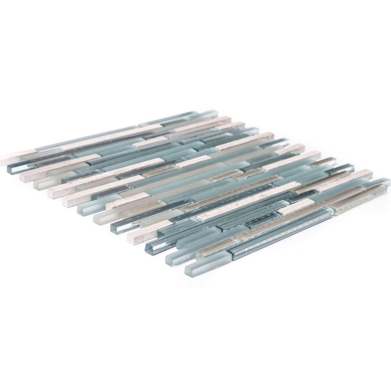 Victory 1" x 3" Linear Mosaic Tile, Gray