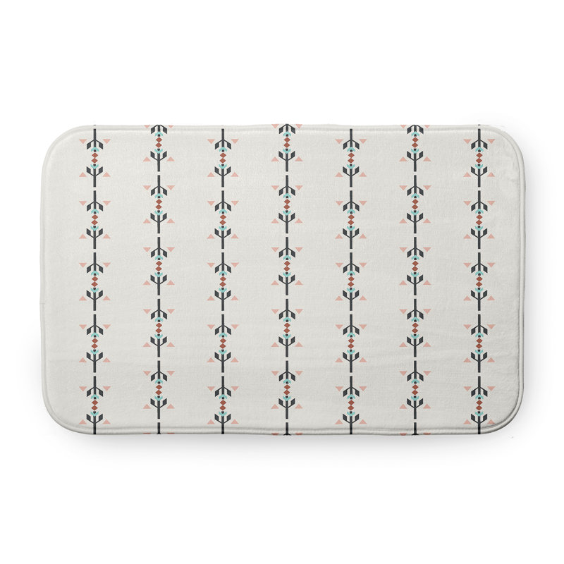 Tapis de bain Happy Hippy, L 17 po x L 24 po, gris
