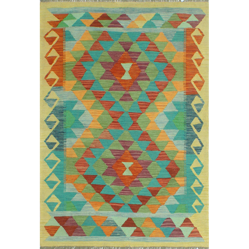 Bobbee Wool Geometric Indoor Rug