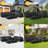 4-Pieces L-Shaped Modular Outdoor Sofa Set Sectional Sofa Patio Furniture Set with Covers For 6 Person