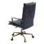 Chaise de bureau en cuir gris - pivotant sur 360 degrés, siège réglable, roulettes, base à 5 avec siège et coussin de dossier étonnamment distinctifs