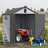XWT012-1 6*8Ft Resin Plastic Storage Shed For Backyard Garden Big Spire Tool Storage