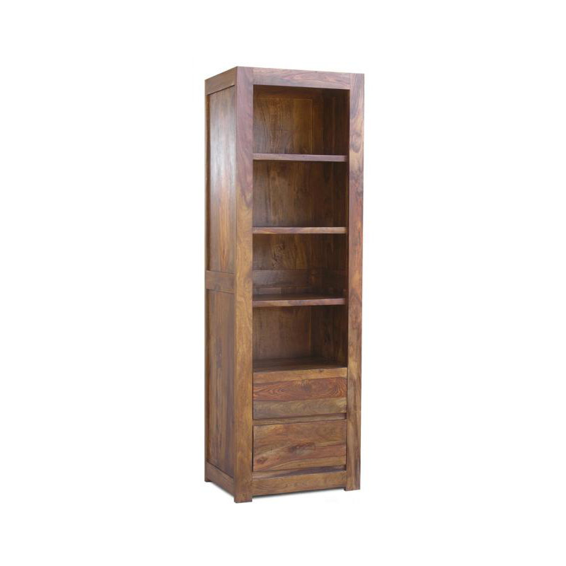 Granada 200cm H x 65cm W Solid Wood Standard Bookcase, Honey